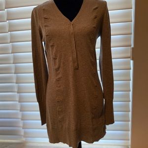 Gray Saks Cotton/Cashmere Blend Sweater